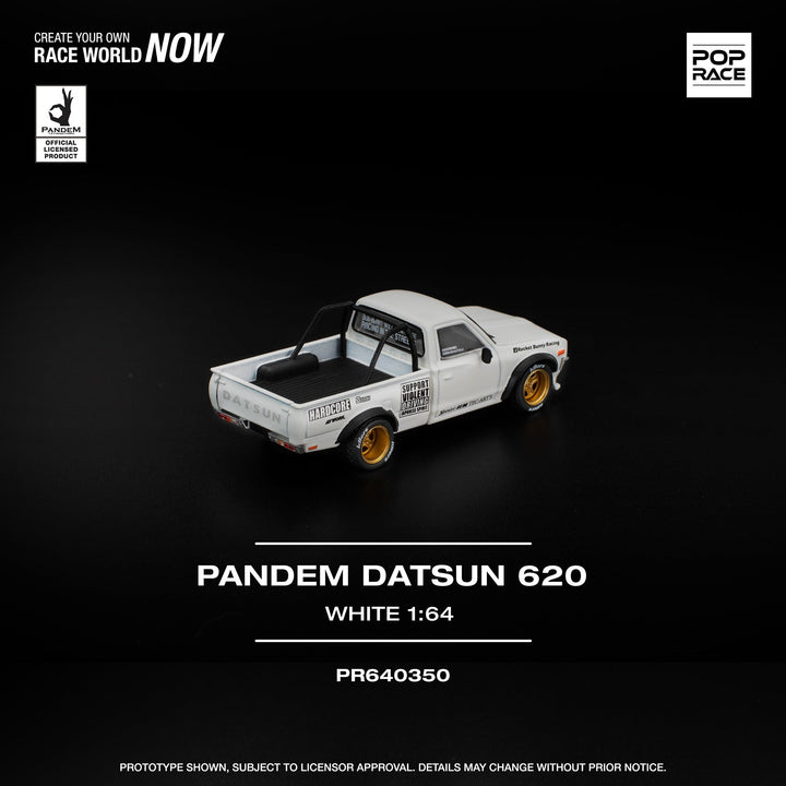 *Pre - Order* Pop Race - Pandem Datsun 620 - White - Top CollectiblesDiecastPop Race