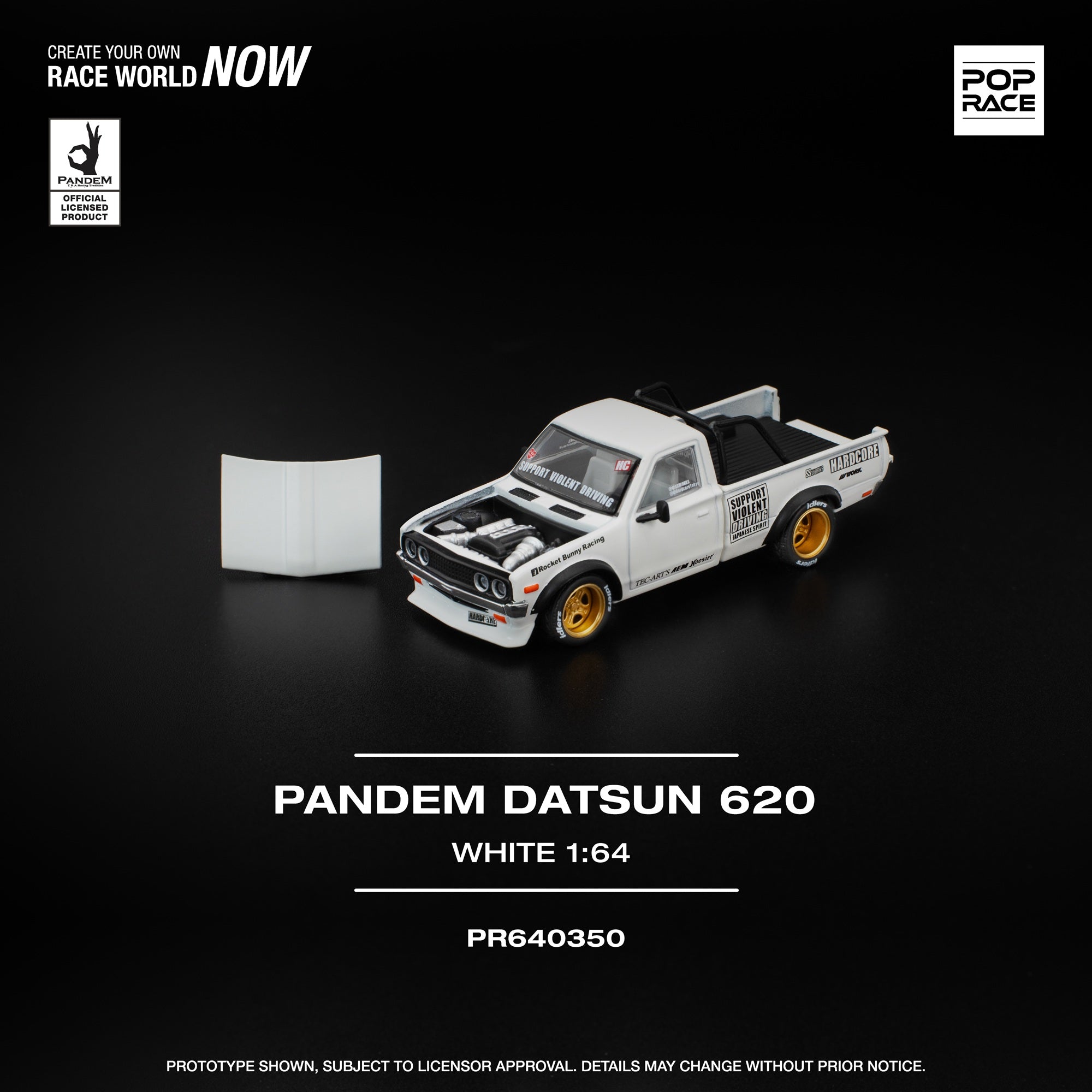 Pop Race - Pandem Datsun 620 - White – Top Collectibles