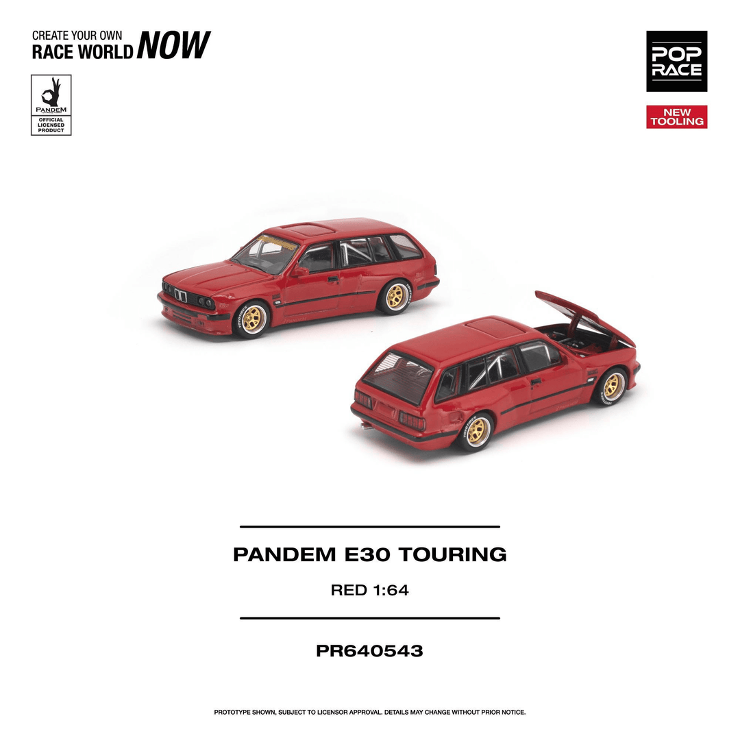 *Pre-Order* Pop Race - PANDEM E30 - Touring Red *New Tooling* - Top CollectiblesDiecastPop Race