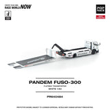 *Pre - Order* Pop Race - Pandem Fuso 300 Flatbed Transporter – White - Top CollectiblesDiecastPop Race