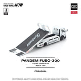 *Pre - Order* Pop Race - Pandem Fuso 300 Flatbed Transporter – White - Top CollectiblesDiecastPop Race