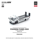 *Pre - Order* Pop Race - Pandem Fuso 300 Flatbed Transporter – White - Top CollectiblesDiecastPop Race
