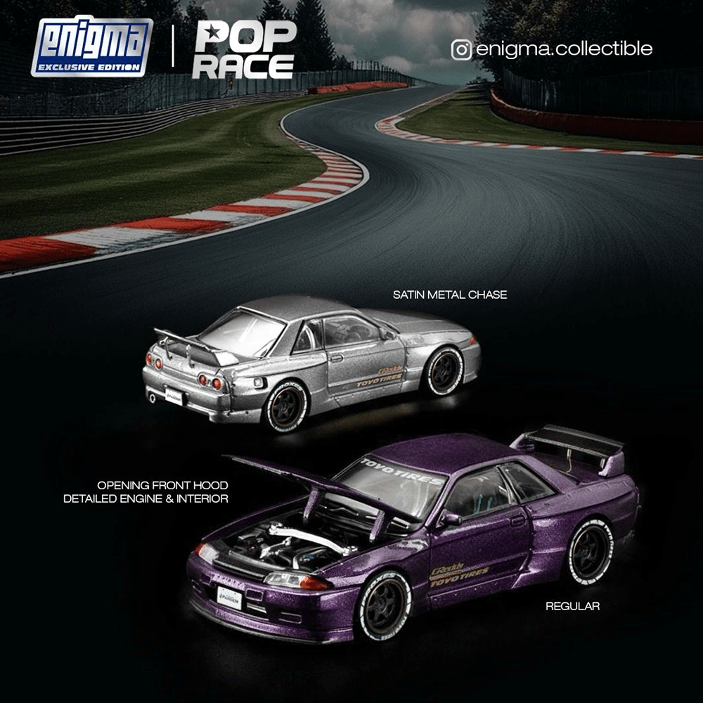 *Pre-Order* Pop Race - Pandem GT-R R32 - Magic Purple *Enigma Exclusive Edition* - Top CollectiblesDiecastPop Race