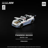 *Pre - Order* Pop Race - Pandem S2000 - White - Top CollectiblesDiecastPop Race