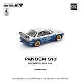 *Pre - Order* Pop Race - Pandem Silvia S13 - Moontech Blue - Top CollectiblesDiecastPop Race
