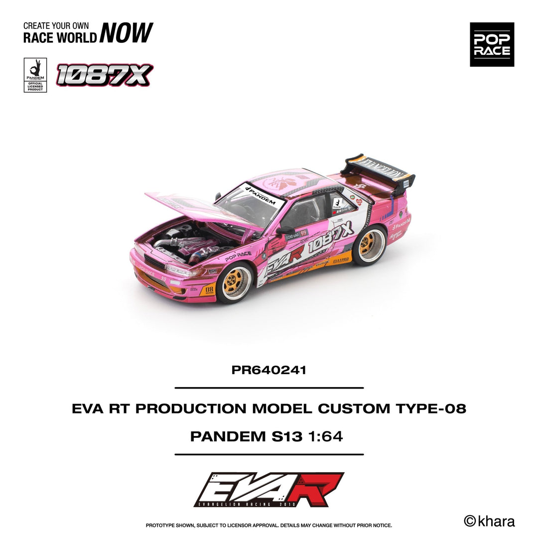 *Pre - Order* Pop Race - Pandem Sivlia S13 EVA RT Production Model Custom TYPE - 08 x 1087X - Top CollectiblesDiecastPop Race
