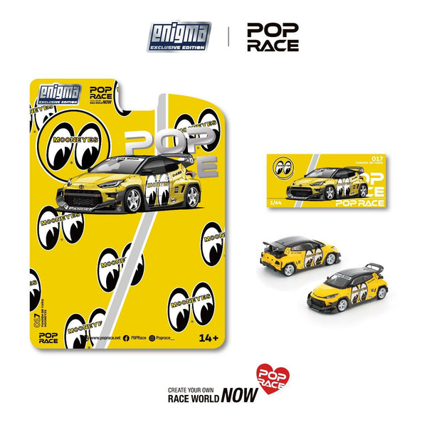 *Pre - Order* Pop Race - Pandem Toyota GR Yaris - Mooneyes *Enigma Exclusive Edition* - Top CollectiblesDiecastPop Race