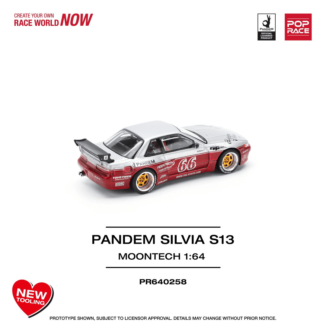 *Pre - Order* Pop Race - Panden Silvia S13 - Moontech - Top CollectiblesDiecastPop Race