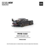 *Pre - Order* Pop Race - Porsche 911 RWB (930) - Matte Black - Top CollectiblesDiecastPop Race