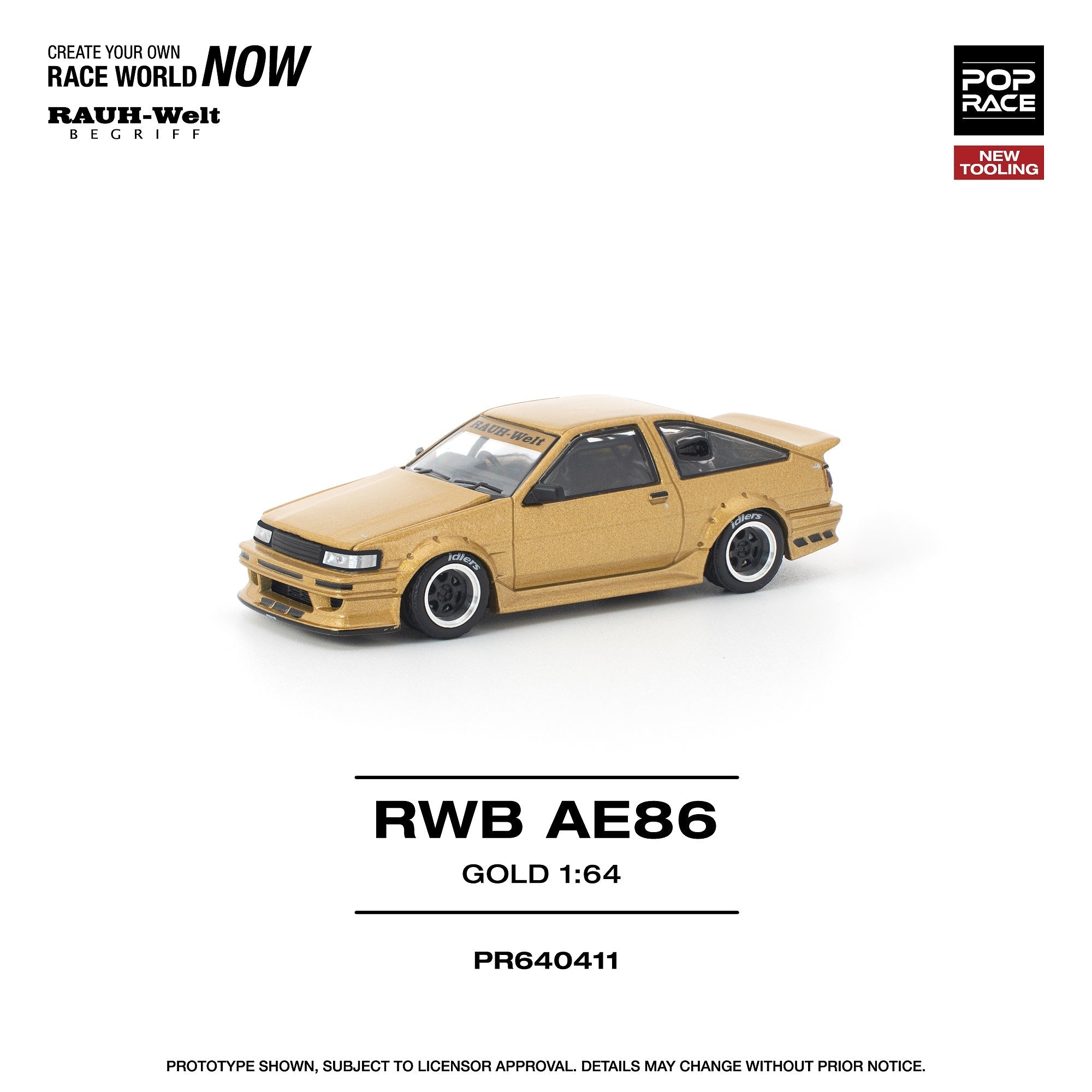Pre-Order* Pop Race - RWB AE86 - Gold – Top Collectibles