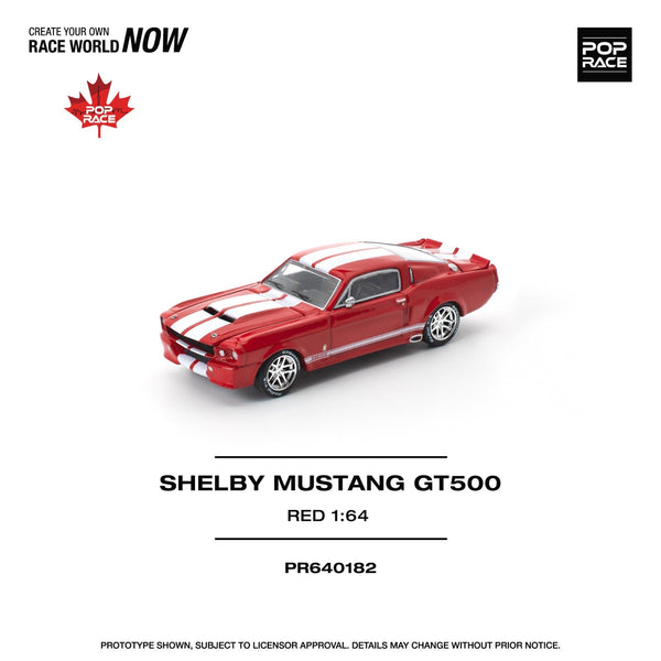 *Pre - Order* Pop Race - Shelby Mustang GT500 - Red - Top CollectiblesDiecastPop Race