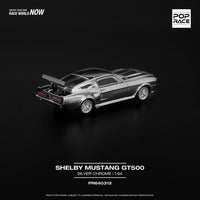 *Pre - Order* Pop Race - Shelby Mustang GT500 - Silver Chrome - Top CollectiblesDiecastPop Race