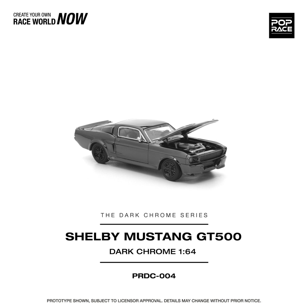 *Pre - Order* Pop Race - Shelby Mustang GT500 - The Dark Chrome Series - Top CollectiblesDiecastPop Race
