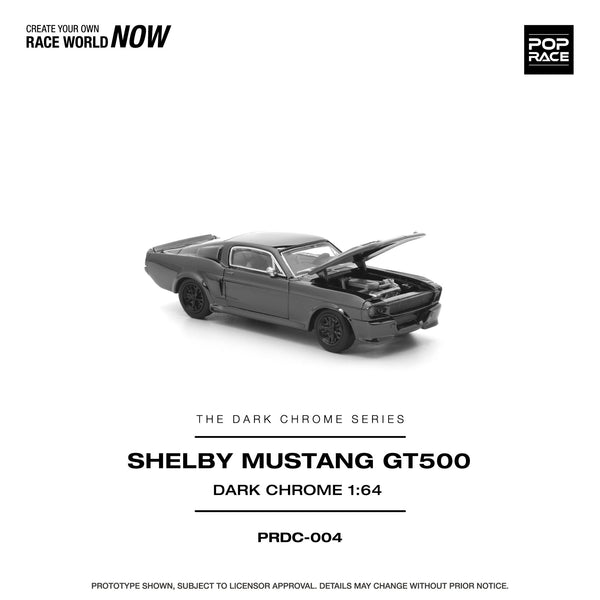 *Pre - Order* Pop Race - Shelby Mustang GT500 - The Dark Chrome Series - Top CollectiblesDiecastPop Race