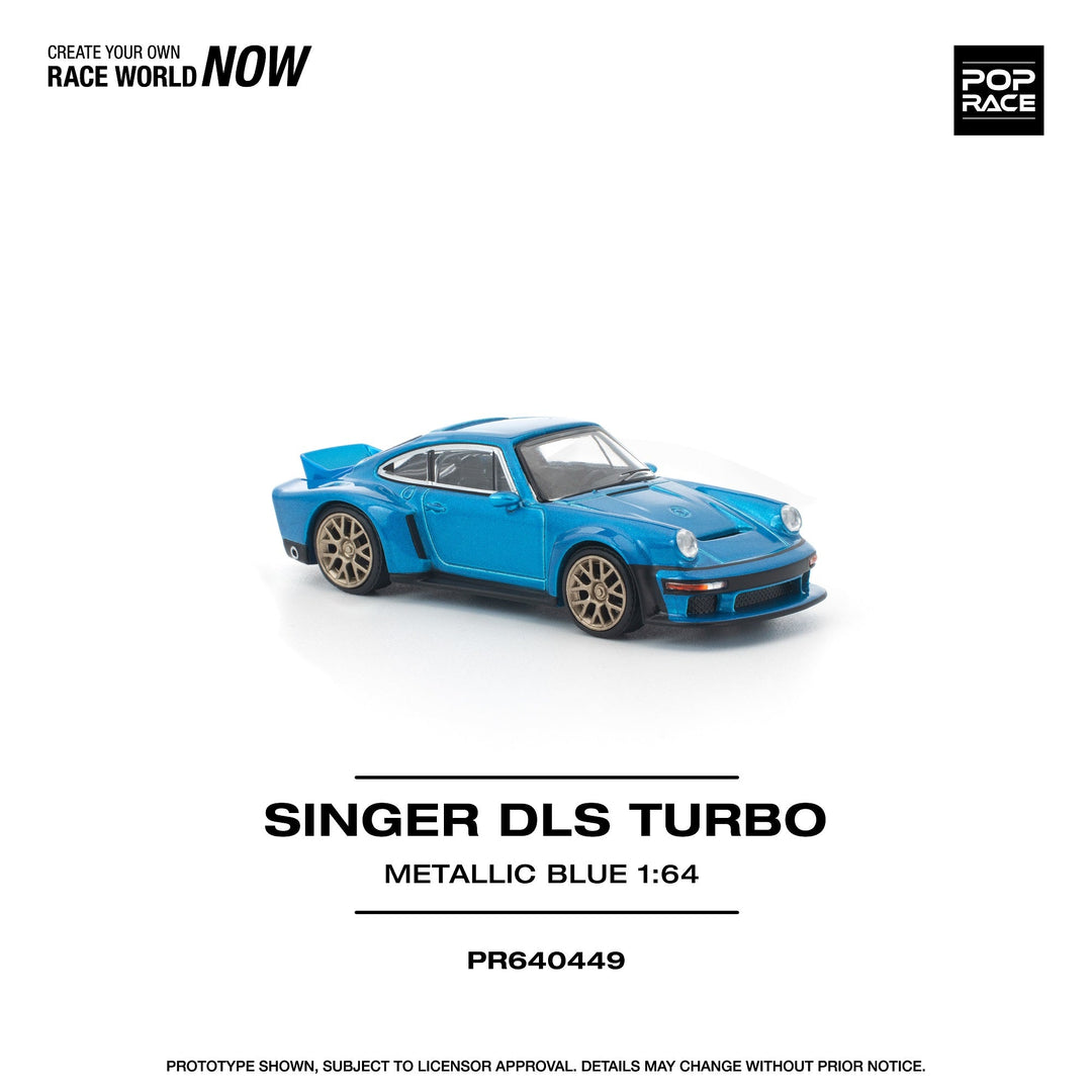 *Pre - Order* Pop Race - Singer DLS Turbo - Metallic Blue - Top CollectiblesDiecastPop Race