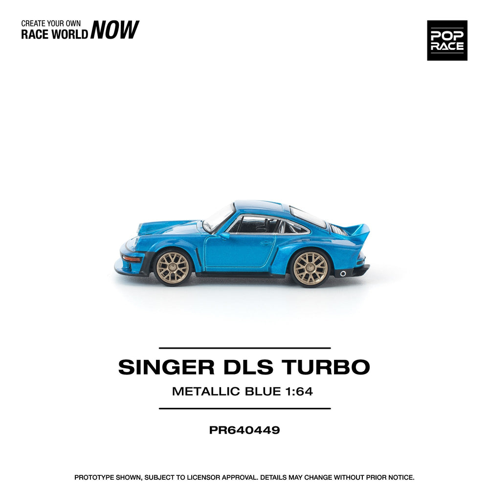 *Pre - Order* Pop Race - Singer DLS Turbo - Metallic Blue - Top CollectiblesDiecastPop Race