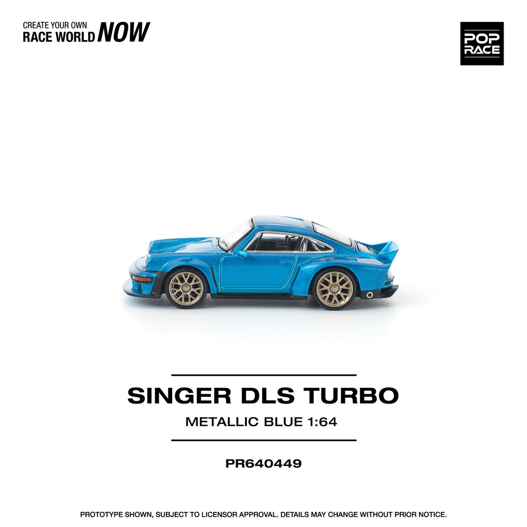 *Pre - Order* Pop Race - Singer DLS Turbo - Metallic Blue - Top CollectiblesDiecastPop Race