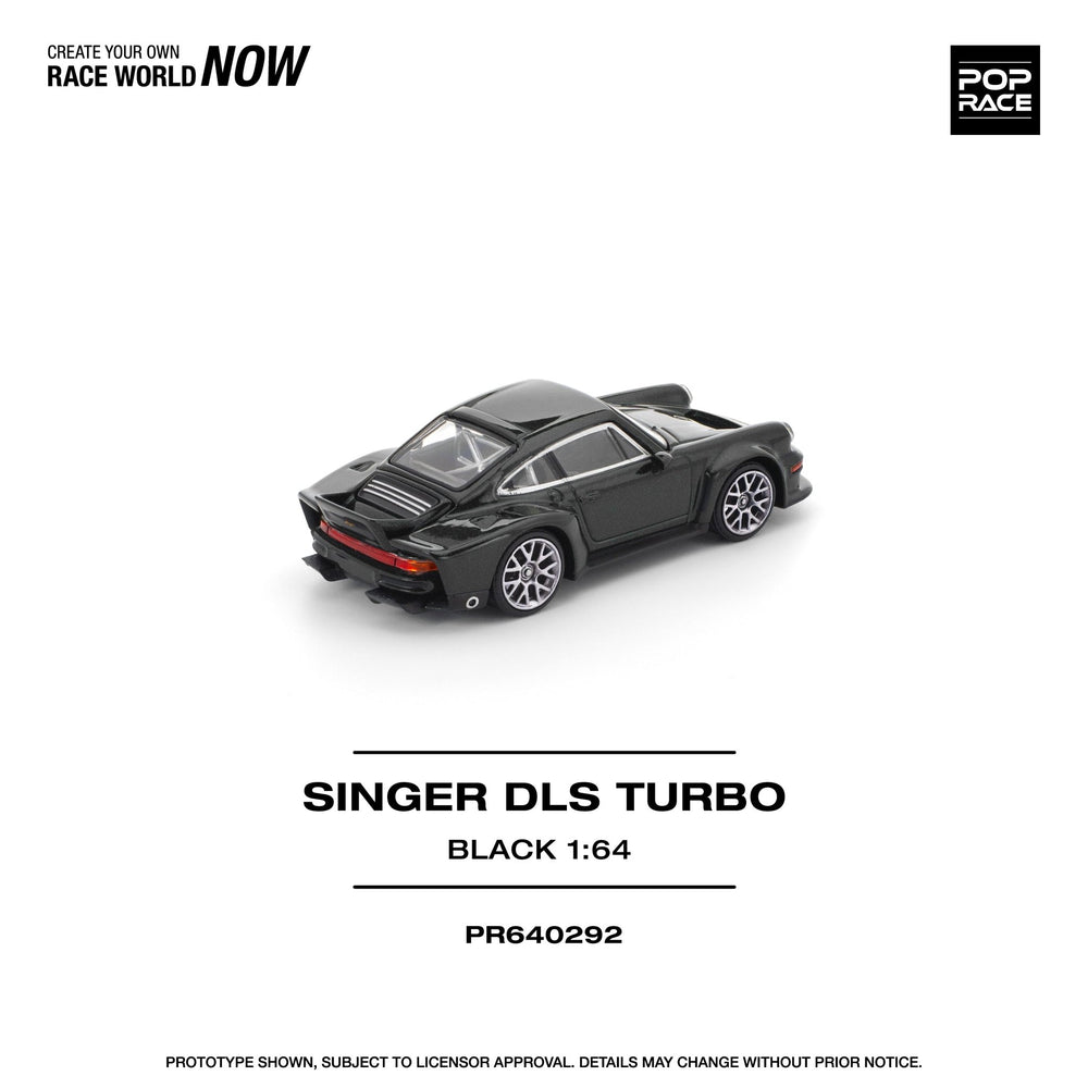 *Pre - Order* Pop Race - Singer DLS Turbo (Road) - Black - Top CollectiblesDiecastPop Race