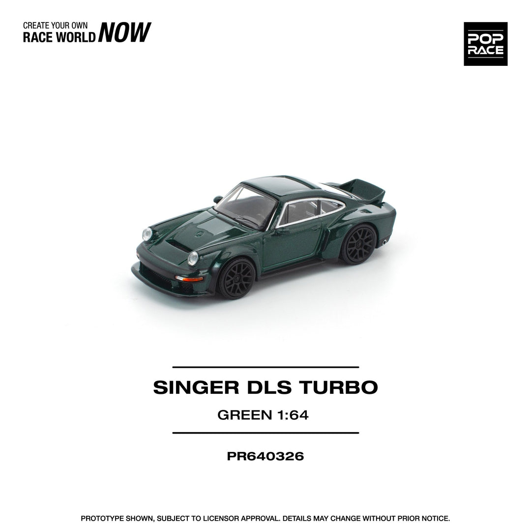 *Pre - Order* Pop Race - Singer DLS Turbo (Road) - Green - Top CollectiblesDiecastPop Race