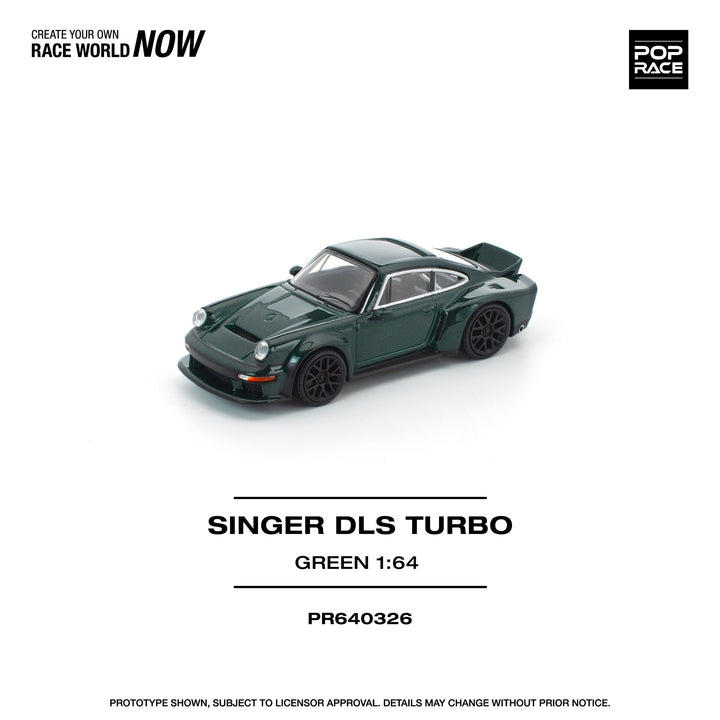 *Pre - Order* Pop Race - Singer DLS Turbo (Road) - Green - Top CollectiblesDiecastPop Race