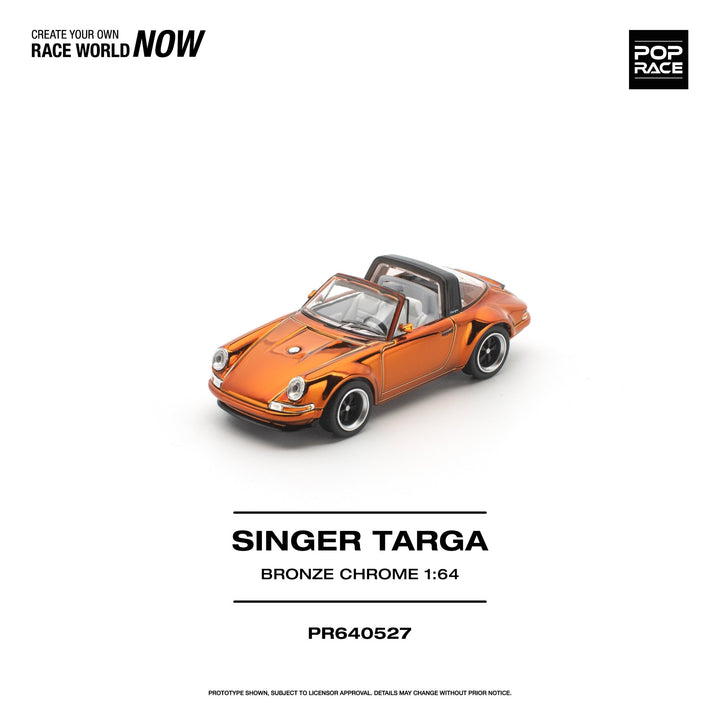 *Pre - Order* Pop Race - Singer Targa - Bronze Chrome - Top CollectiblesDiecastPop Race