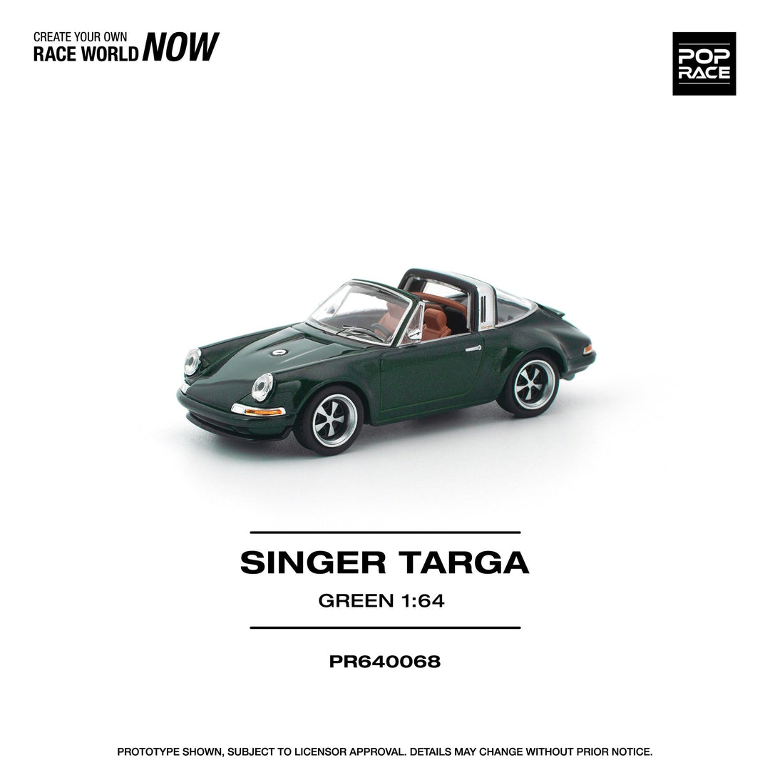 *Pre - Order* Pop Race - Singer Targa - Green - Top CollectiblesDiecastPop Race
