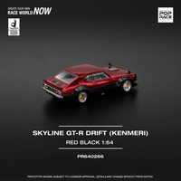 *Pre - Order* Pop Race - Skyline GT - R Drift (Kenmeri) KPGC110 - Red/Black - Top CollectiblesDiecastPop Race