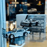 *Pre - Order* Pop Race - Skyline GT - R V8 Drift (Hakosuka) - Silver Chrome *Hong Kong Toy Car Salon 2025 Exclusive Model* - Top CollectiblesDiecastPop Race