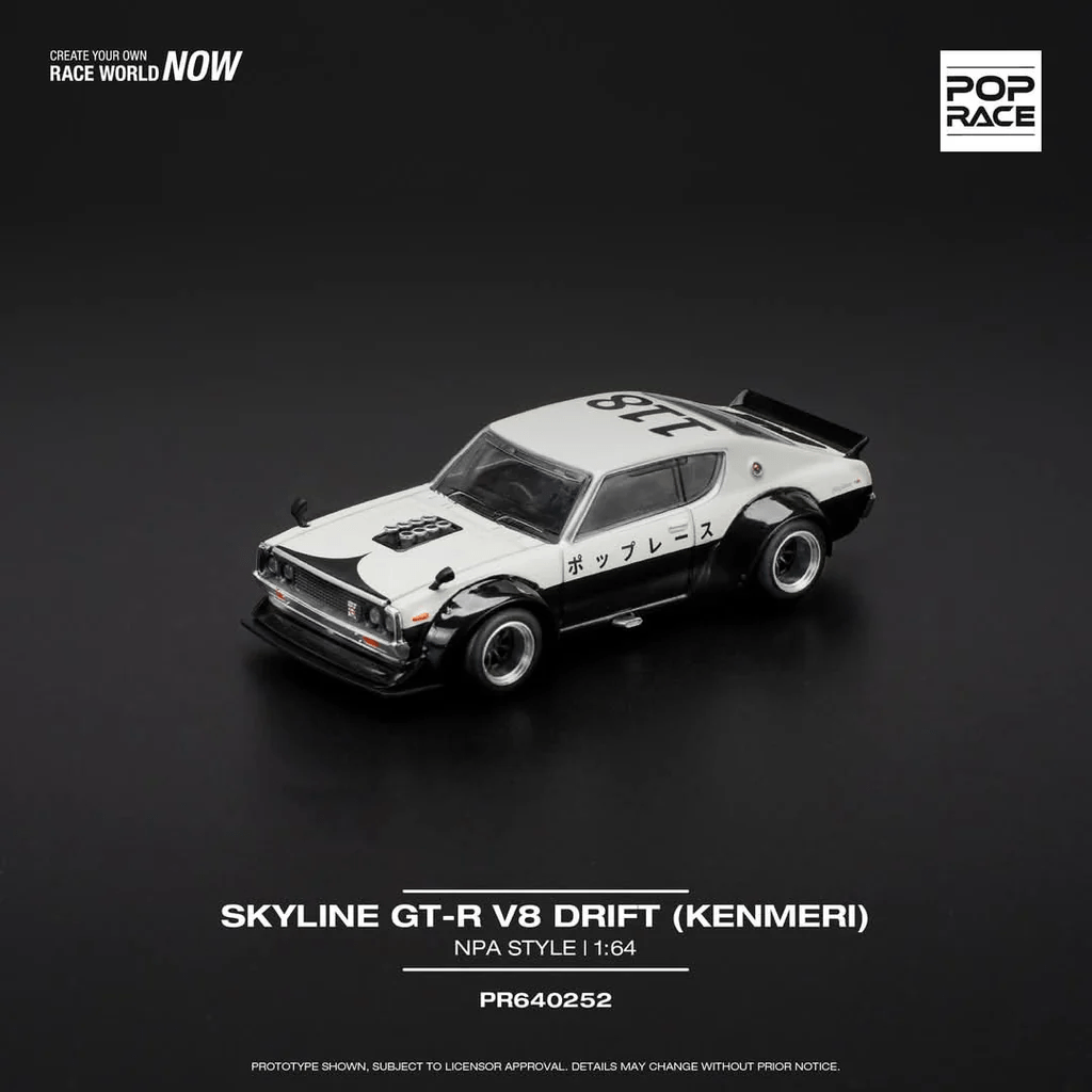 *Pre - Order* Pop Race - Skyline GT - R V8 Drift (Kenmeri) - NPA Style - Top CollectiblesDiecastPop Race