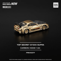 *Pre - Order* Pop Race - Top Secret GT300 Supra - Chrome Gold - Top CollectiblesDiecastPop Race