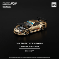 *Pre - Order* Pop Race - Top Secret GT300 Supra - Chrome Gold - Top CollectiblesDiecastPop Race