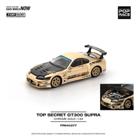 *Pre - Order* Pop Race - Top Secret GT300 Supra - Chrome Gold - Top CollectiblesDiecastPop Race