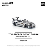 *Pre - Order* Pop Race - Top Secret GT300 Supra - Silver Chome - Top CollectiblesDiecastPop Race
