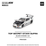 *Pre - Order* Pop Race - Top Secret GT300 Supra - Silver Chome - Top CollectiblesDiecastPop Race
