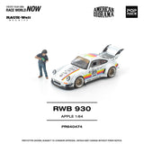 *Pre - Order* Pop Race x American Diorama - RWB 930 Apple with Figure - Top CollectiblesDiecastPop Race