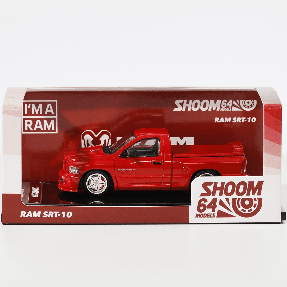 *Pre - Order* Shoom64 - 2003 Dodge Ram SRT - 10 - Red - Top CollectiblesDiecastShoom64