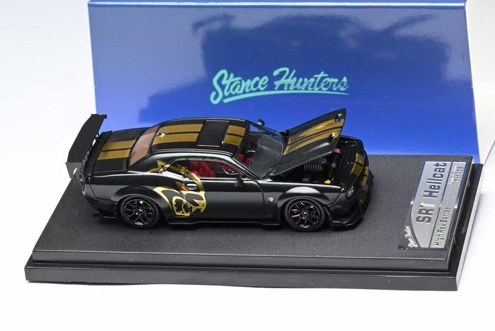 *Pre - Order* Stance Hunters - Challenger SRT Hellcat Matt Black Midnight Eclipse - Top CollectiblesDiecastStance Hunters