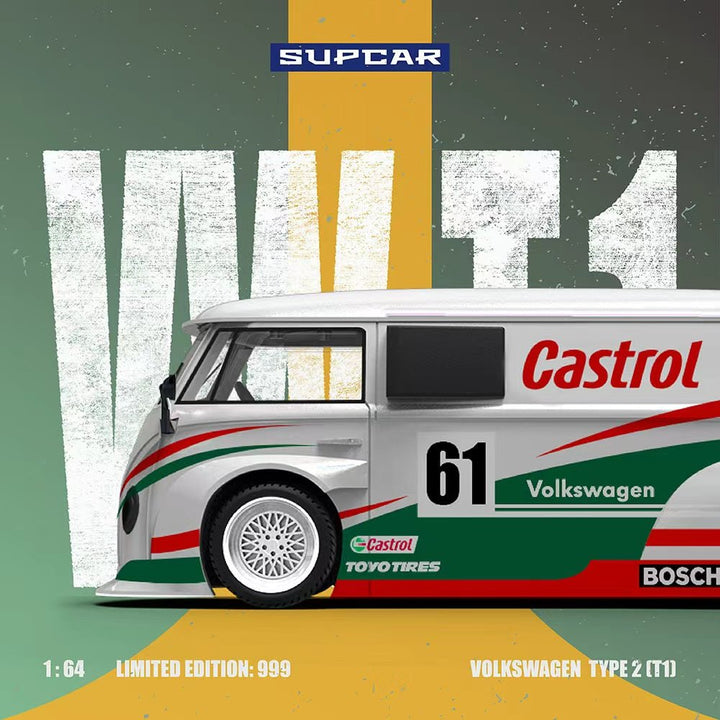 *Pre - Order* SUPCAR - Volkswagen T1 - Castrol 61 - Top CollectiblesDiecastSUPCAR