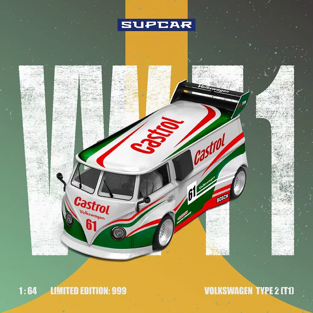*Pre - Order* SUPCAR - Volkswagen T1 - Castrol 61 - Top CollectiblesDiecastSUPCAR
