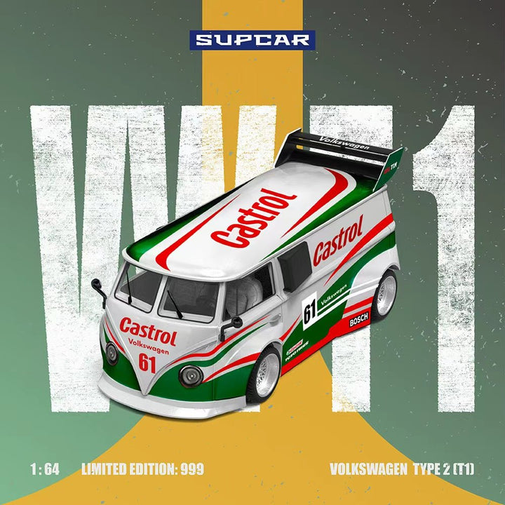 *Pre - Order* SUPCAR - Volkswagen T1 - Castrol 61 - Top CollectiblesDiecastSUPCAR
