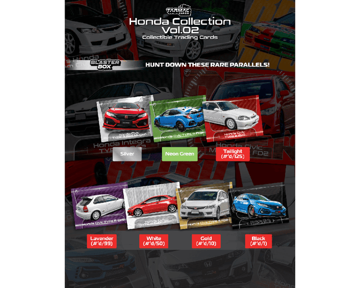 *Pre-Order* Tarmac Cards - Honda Collection Vol. 2 Trading Cards (Blaster Box) – Limited Edition - Top CollectiblesDiecastTarmac Works