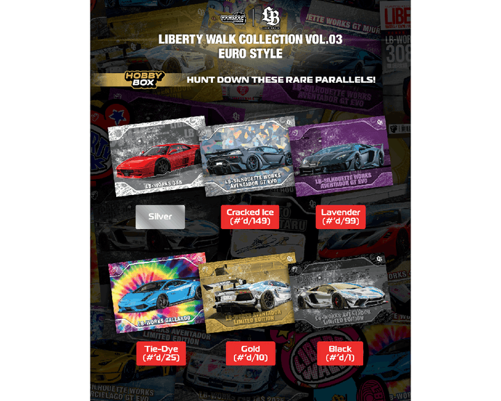 *Pre-Order* Tarmac Cards - Liberty Walk Collectible Trading Cards Volume 3 Euro Style – Hobby Box – Limited Edition - Top CollectiblesDiecastTarmac Works