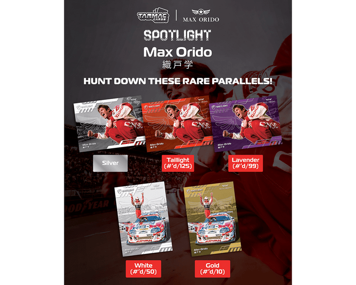 *Pre-Order* Tarmac Cards - Spotlight Max Orido Trading Cards – Limited Edition - Top CollectiblesDiecastTarmac Works