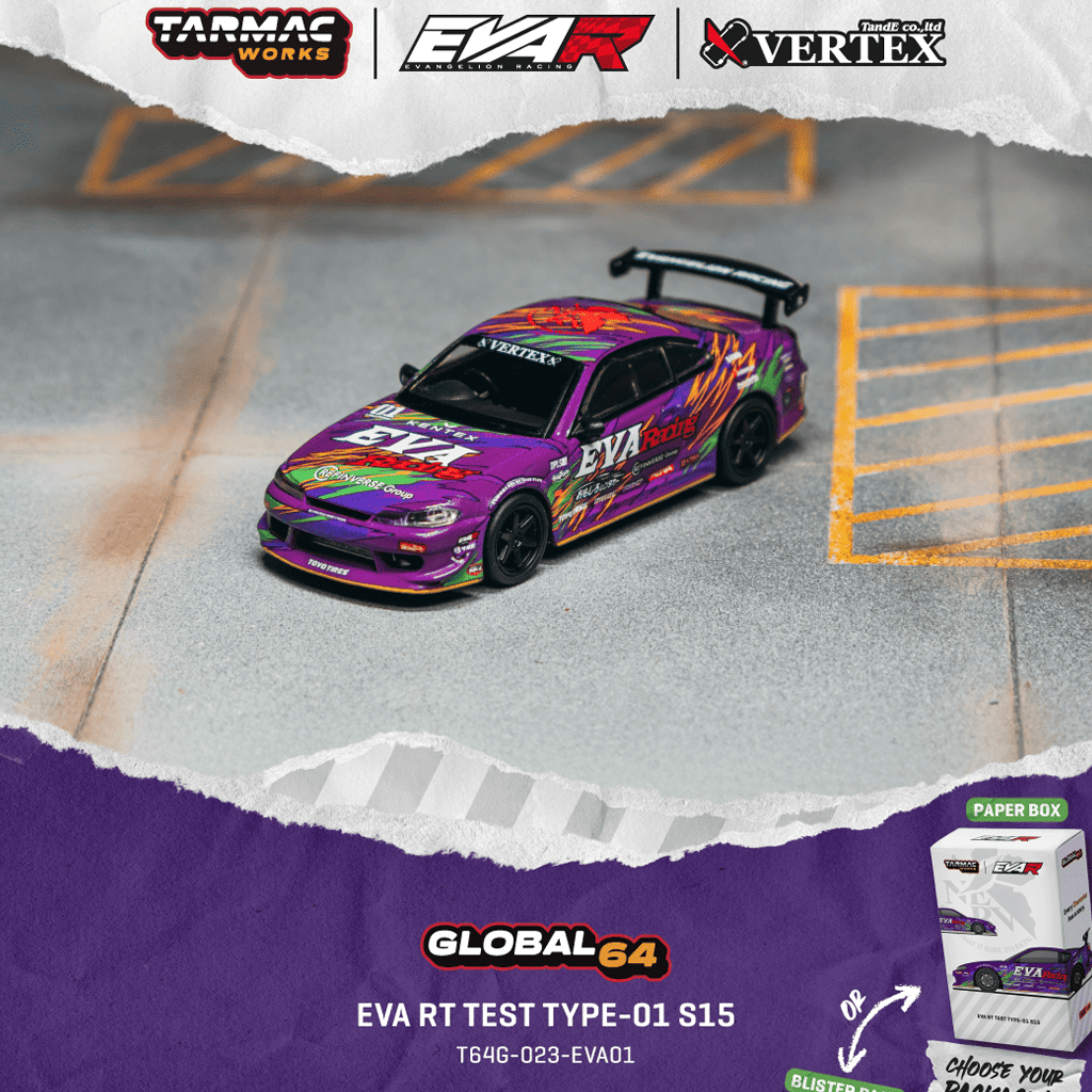 *Pre-Order* Tarmac Works - EVA RT Test Type-01 S15 - Global64 Series - Top CollectiblesDiecastTarmac Works