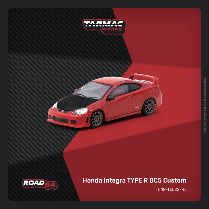 *Pre - Order* Tarmac Works - Honda Integra TYPE R DC5 Custom Red - Hobby64 Series - Top CollectiblesDiecastTarmac Works