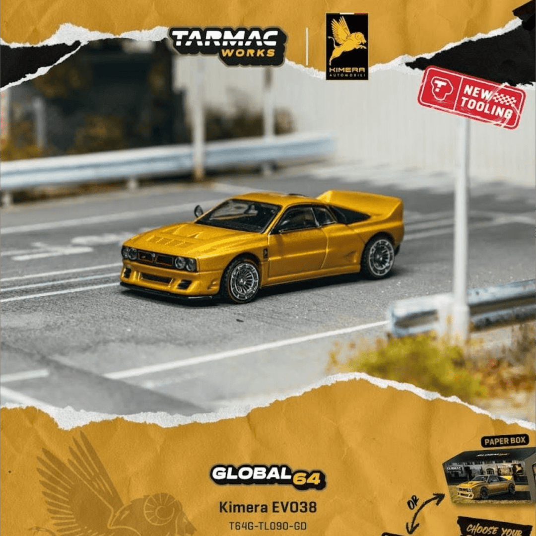*Pre-Order* Tarmac Works - Kimera EVO38 Gold - Global64 Series - Top CollectiblesDiecastTarmac Works