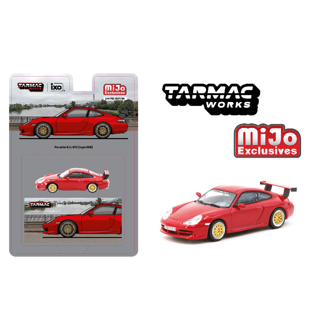 *Pre - Order* Tarmac Works - Porsche 911 GT3 (Type 996) – Red – MiJo Exclusives - Top CollectiblesDiecastTarmac Works