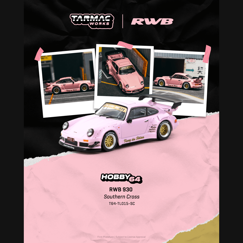 *Pre - Order* Tarmac Works - RWB 930 "Southern Cross" - Hobby64 Series - Top CollectiblesDiecastTarmac Works