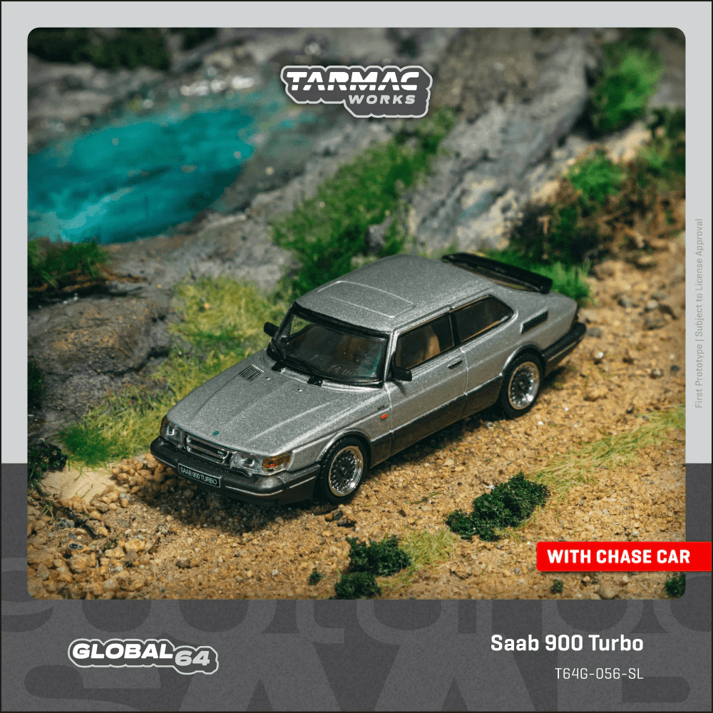 *Pre - Order* Tarmac Works - Saab 900 Turbo Silver - Global64 Series - Top CollectiblesDiecastTarmac Works