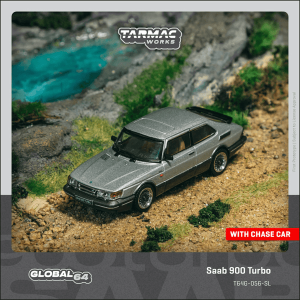 *Pre - Order* Tarmac Works - Saab 900 Turbo Silver - Global64 Series - Top CollectiblesDiecastTarmac Works